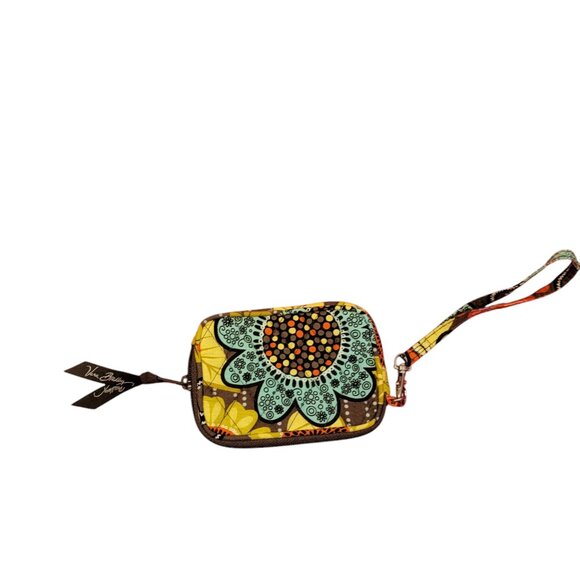 Vera Bradley Flower Shower Tech Case Small Zip Floral Purse A4740 - Picture 1 of 10
